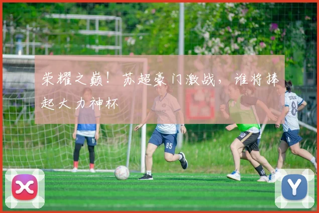 荣耀之巅!苏超豪门激战,谁将捧起大力神杯